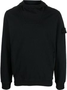 Stone Island hoodie à patch Compass - Noir