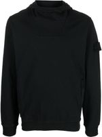 Stone Island hoodie à patch Compass - Noir