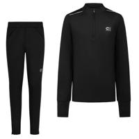 Cruyff Ametrine Trainingspak 1/4-Zip Kids Zwart