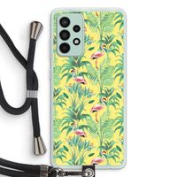 Flamingo party: Samsung Galaxy A52s 5G Transparant Hoesje met koord