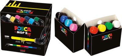Posca MOP&apos;R paintmarker PCM-22, doos van 8 stuks, assorti