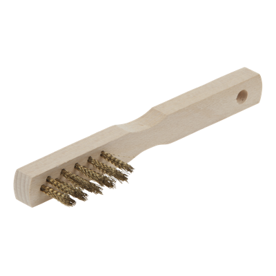 Wolfcraft Handdraadborstel | Messing | 3 rijen | 200mm | 1 stuk - 2725000