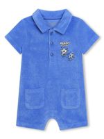 Kenzo Kids barboteuse à logo appliqué - Bleu - thumbnail