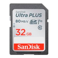 Sandisk SDHC Elite Ultra Plus 32.0GB 80MB/s CL10 Incl Rescue Pro Sandisk SDHC Elite Ultra Plus 32.0GB 80MB/s CL10 Incl Rescue Pro