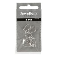 Creativ Company Oorbellen verzilverd, 10st.