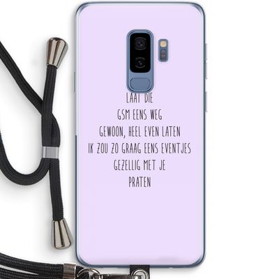 GSM: Samsung Galaxy S9 Plus Transparant Hoesje met koord