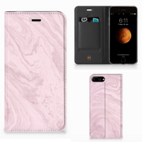Apple iPhone 7 Plus | 8 Plus Standcase Marble Pink - Origineel Cadeau Vriendin - thumbnail