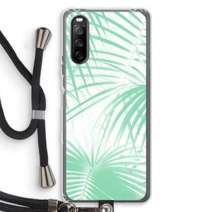 Palmbladeren: Sony Sony Xperia 10 III Transparant Hoesje met koord