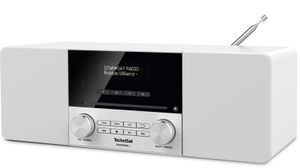 TechniSat DIGITRADIO 3 Radio DAB+, VHF (FM) CD, USB, Bluetooth Incl. afstandsbediening, Wekfunctie, Acculaadfunctie Wit