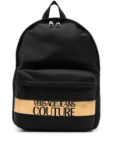 Versace Jeans Couture sac à dos à logo imprimé - Noir