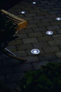Konstsmide Single LED Solar Ground Spot Verzonken spot Roestvrijstaal