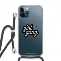 Girl Gang: iPhone 13 Pro Max Transparant Hoesje met koord