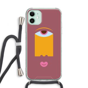 Mono V: iPhone 11 Transparant Hoesje met koord