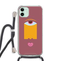 Mono V: iPhone 11 Transparant Hoesje met koord