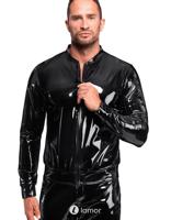 * NOIR handmade PVC herenjas met ritssluiting , H092