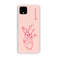 Blooming Heart: Pixel 4 XL Transparant Hoesje Blooming Heart: Pixel 4 XL Transparant Hoesje