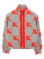 Burberry Kids veste bomber à imprimé graphique - Gris