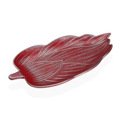 Tafeldecoratie Versa Rood Hout MDF Laken 18,5 x 3 x 39,5 cm