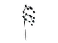 Kunstbloem fluffy spray black108 cm kunstplant - Van manen
