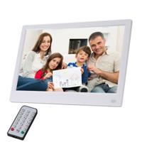 11 6 inch FHD LED display Digitale fotolijstjes met houder & afstandsbediening MSTAR V56 programma ondersteuning USB/SD-kaart ingang (wit)