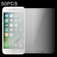 50 stuks voor iPhone 8 Plus & iPhone 7 Plus 0 26 mm 9H oppervlakte hardheid 2.5D explosieveilige getemperd glas Non-full Screen Film No retailpakket