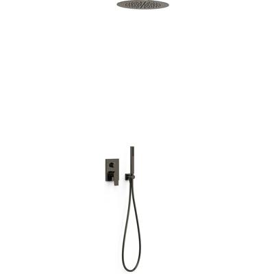 Regendouche set Tres Project | Inbouw | Mengkraan | 2-weg | Rond | Zwart metallic