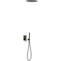 Regendouche set Tres Project | Inbouw | Mengkraan | 2-weg | Rond | Zwart metallic