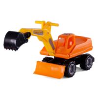Cavallino mega graafmachine loopauto oranje, 79cm Cavallino mega graafmachine loopauto oranje, 79cm