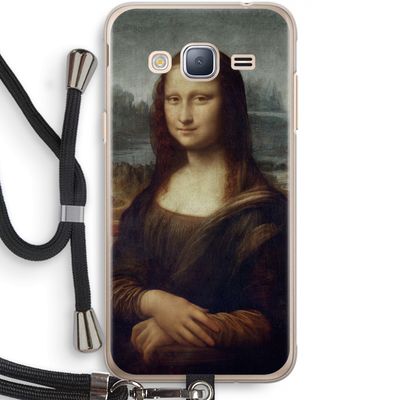 Mona Lisa: Samsung Galaxy J3 (2016) Transparant Hoesje met koord