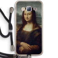 Mona Lisa: Samsung Galaxy J3 (2016) Transparant Hoesje met koord