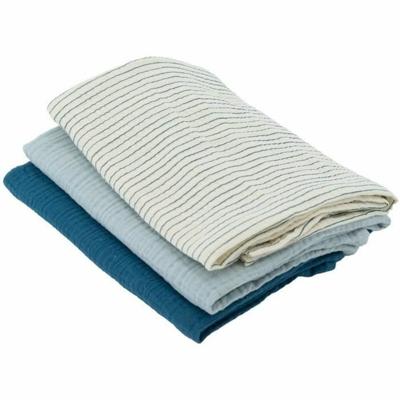 Mousseline Domiva Blauw Slijtvast 3 Onderdelen (3 Stuks)