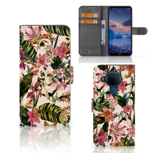 Nokia 5.4 Hoesje Flowers