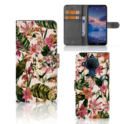 Nokia 5.4 Hoesje Flowers Nokia 5.4 Hoesje Flowers