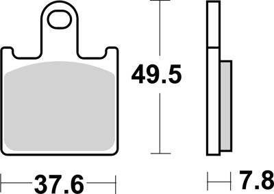 BREMBO Remblokken, voor de moto, Road Gesinterd Metaal 07KA28SA