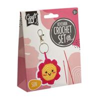 Creative Craft Group Haakpakket sleutelhanger zon - incl. naald en draad