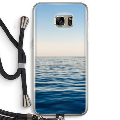 Water horizon: Samsung Galaxy S7 Edge Transparant Hoesje met koord