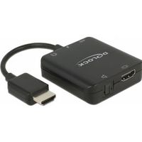 DeLOCK 63276 HDMI Type A (Standard) HDMI Type A (Standard) Zwart video kabel adapter - thumbnail