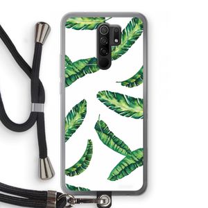 Lange bladeren: Xiaomi Redmi 9 Transparant Hoesje met koord