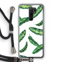 Lange bladeren: Xiaomi Redmi 9 Transparant Hoesje met koord