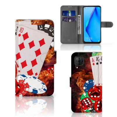 Huawei P40 Lite | Wallet Case | met Pasjes | Casino