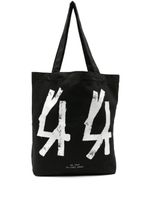 44 LABEL GROUP Concrete katoenen shopper - Zwart - thumbnail