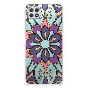 Samsung Galaxy A22 5G TPU Case Purple Flower