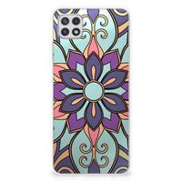 Samsung Galaxy A22 5G TPU Case Purple Flower - thumbnail