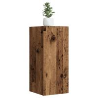 Tv-meubel 30,5x30x60 cm bewerkt hout oud houtkleurig