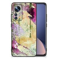 Kleurrijke Telefoonhoesje Xiaomi 12 | 12X Letter Painting