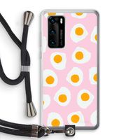 Dancing eggs: Huawei P40 Transparant Hoesje met koord