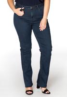 Yoek Jeans met rechte pijp | Donker Blauw | Maat 56