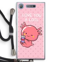 Love You A Lotl: Sony Xperia XZ1 Transparant Hoesje met koord