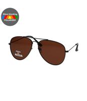 Spectrum polarized zonnebril piloot zwart bruin heren