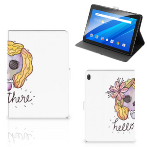 Tablettasje Lenovo Tab E10 Boho Skull